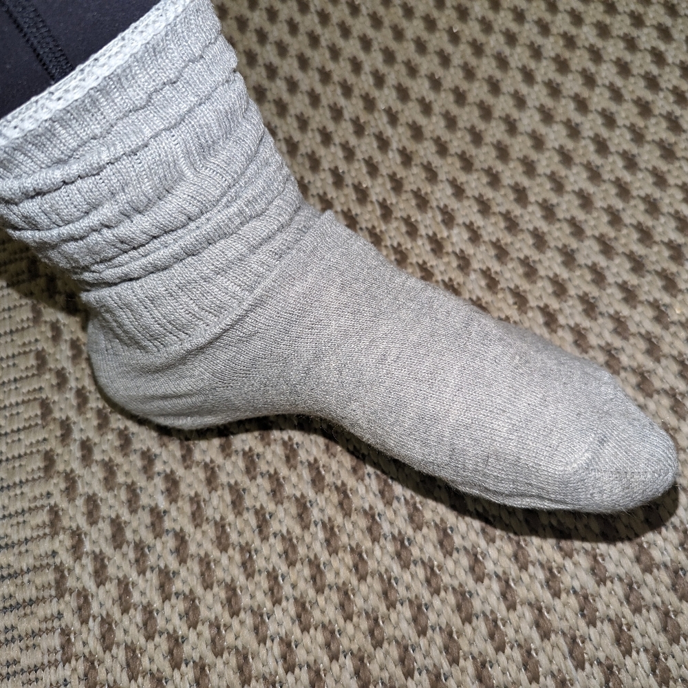 Grey boot socks